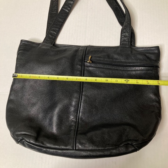 Vintage Lew 'N' Me 2 Leather Purses Black Brown Made In USA - Picture 12 of 16